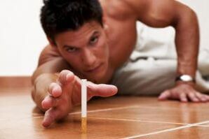 smoking cessation in men when quitting smoking and changes in the body